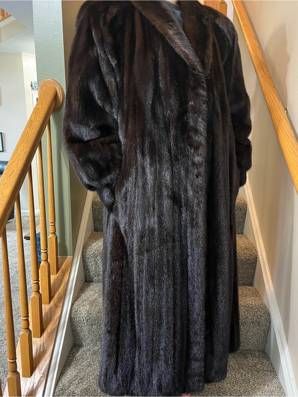 Marshall Fields Full-Length Brown Mink Coat